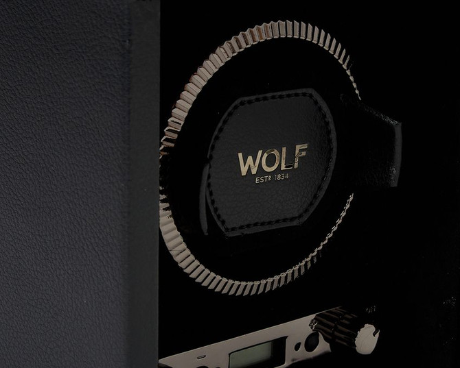 Wolf - British Racing Single Watch WInder in Black (793102)