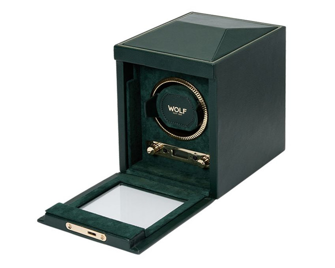 Wolf - British Racing Single Watch Winder in Green (793141)