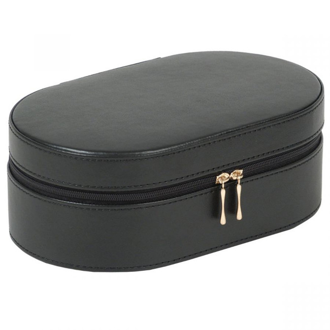 Wolf - Heritage Oval Zip Case in Black (280602)