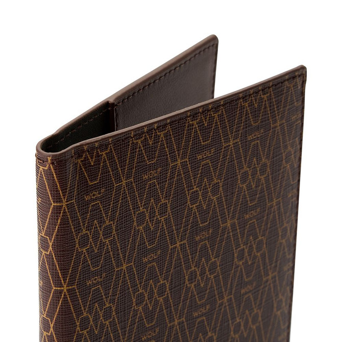 Wolf - Signature Passport Sleeve in Brown (776633)