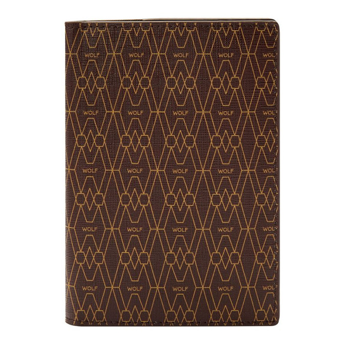 Wolf - Signature Passport Sleeve in Brown (776633)