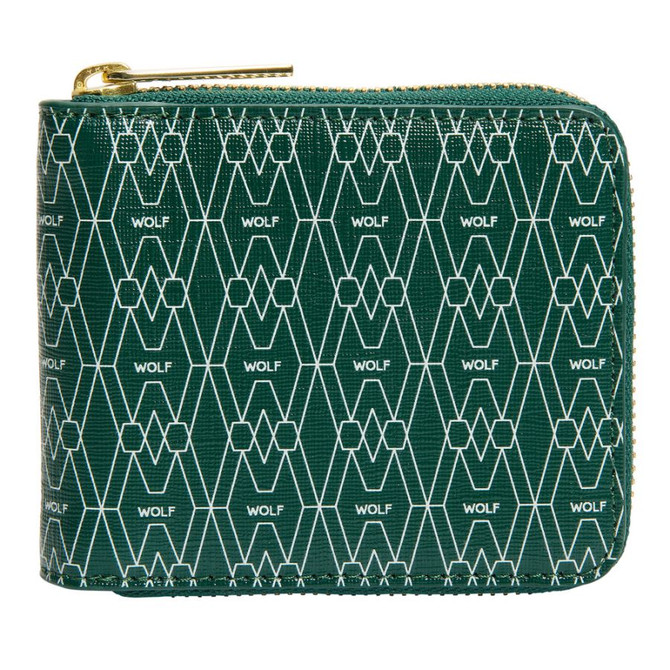 Wolf - Signature Zip Wallet in Green (776430)