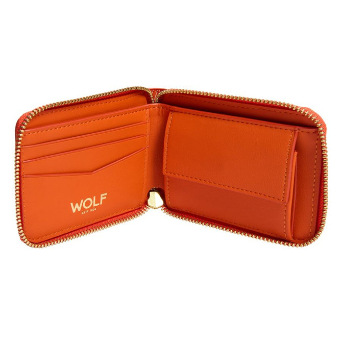 Wolf - Signature Zip Wallet in Orange (776439)