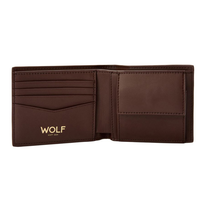 Wolf - Signature Billfold and Coin in Brown (776133)