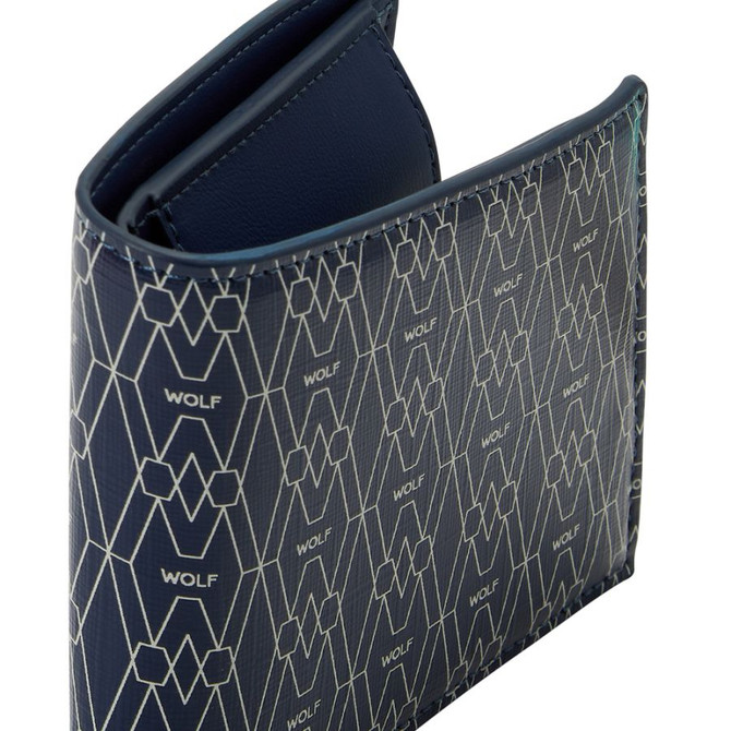 Wolf - Signature Billfold and Coin in Blue (776124)