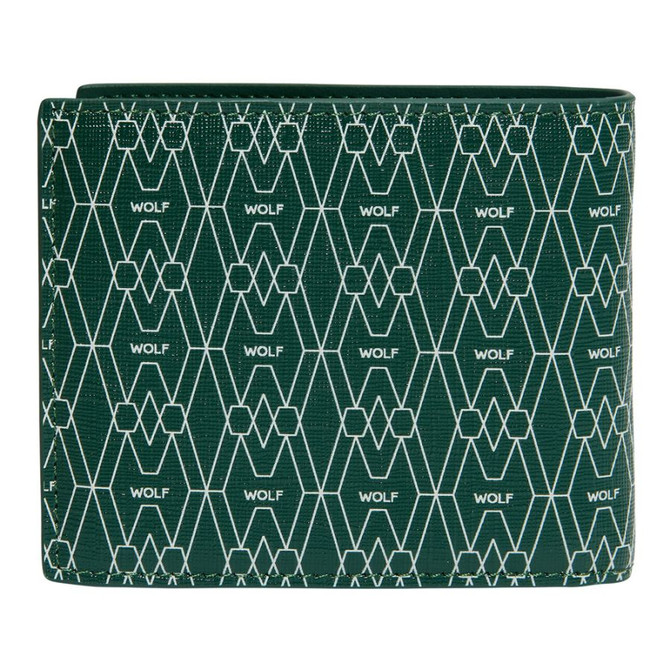 Wolf - Signature Billfold and Coin in Green (776130)