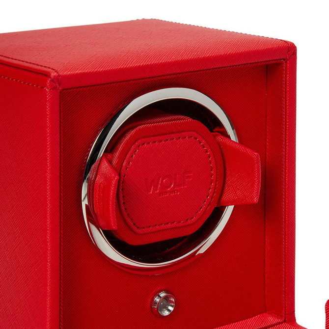Wolf 1834 - Cub Single Watch Winder With Cover in Tutti Frutti Red (461172)