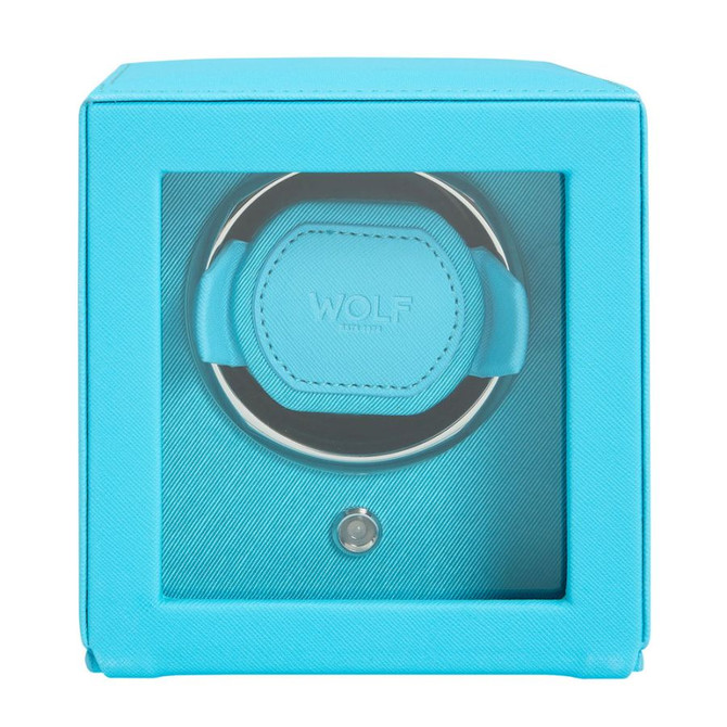 Wolf 1834 - Cub Single Watch Winder With Cover in Tutti Frutti Turquoise (461124)