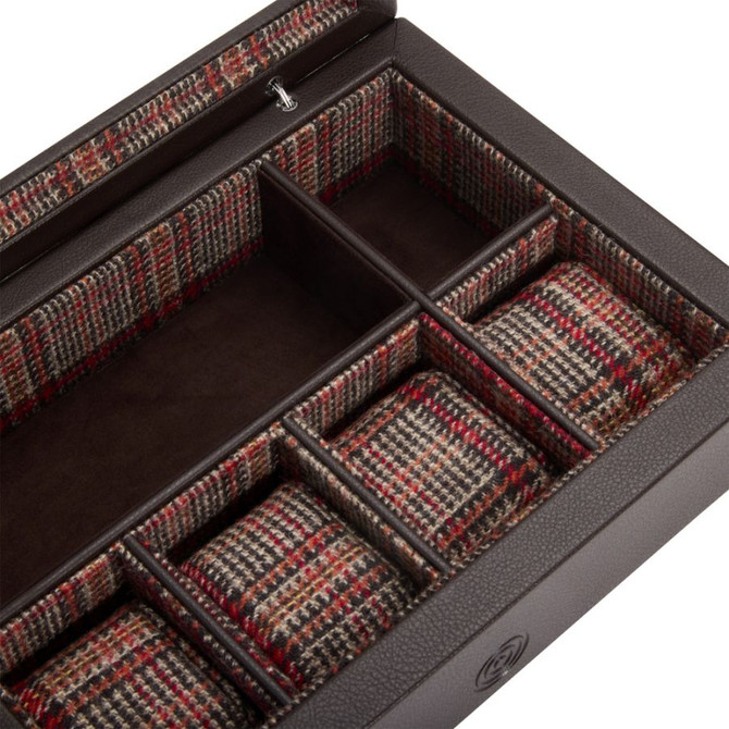 Wolf 1834 - WM Brown 4 Piece Watch Accessory Box (800693)