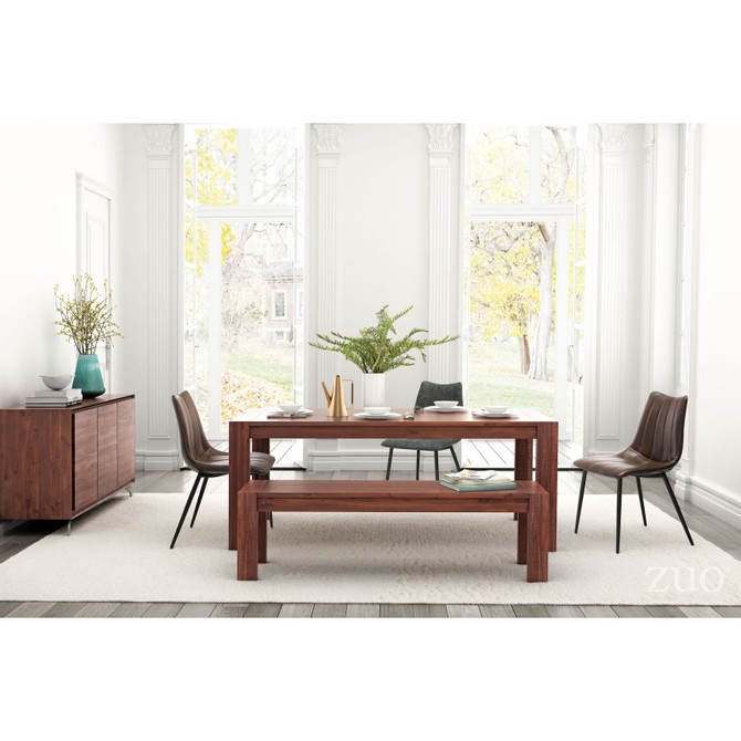 Zuo Modern Norwich Dining Table Vintage Black