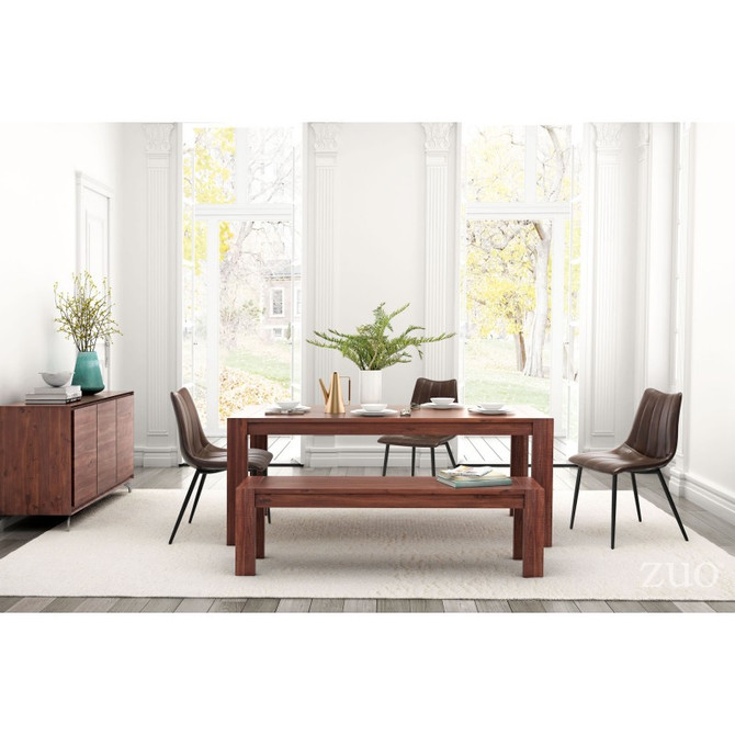 Zuo Modern Norwich Dining Table Brown