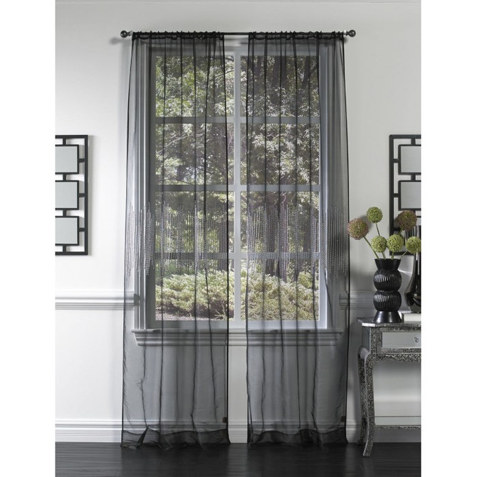 Cloud9 Design Bristol Curtain Panel CD2BPNM-BK