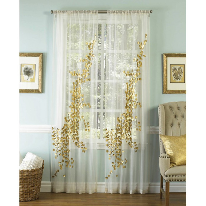 Cloud9 Design Lhasa Curtain Panel AURA01PN-GD