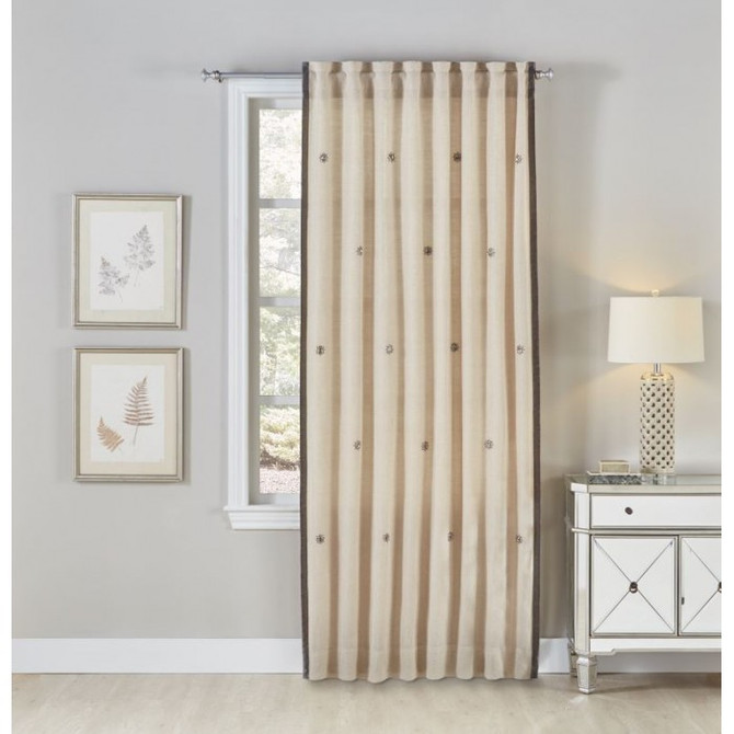 Cloud9 Design Jewels Curtain Panel 11036PN-WH