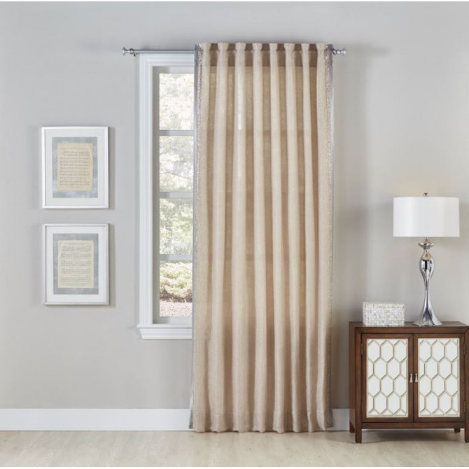 Cloud9 Design Sintra Curtain Panel 13406PN-WH