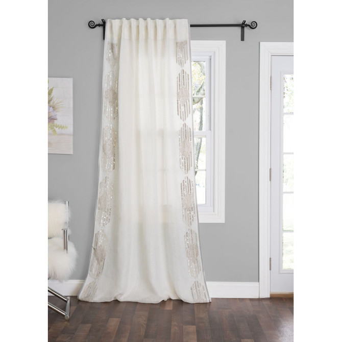 Cloud9 Design Zuri Curtain Panel ZURIPN-IVSV