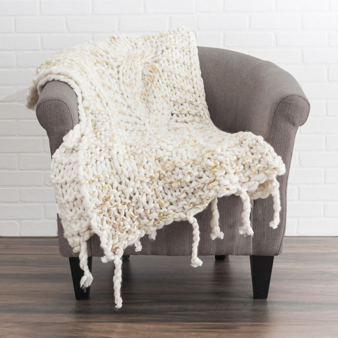 Cloud9 Design Nora Throw 50"x60" Size Throw NORATHR-IVGD