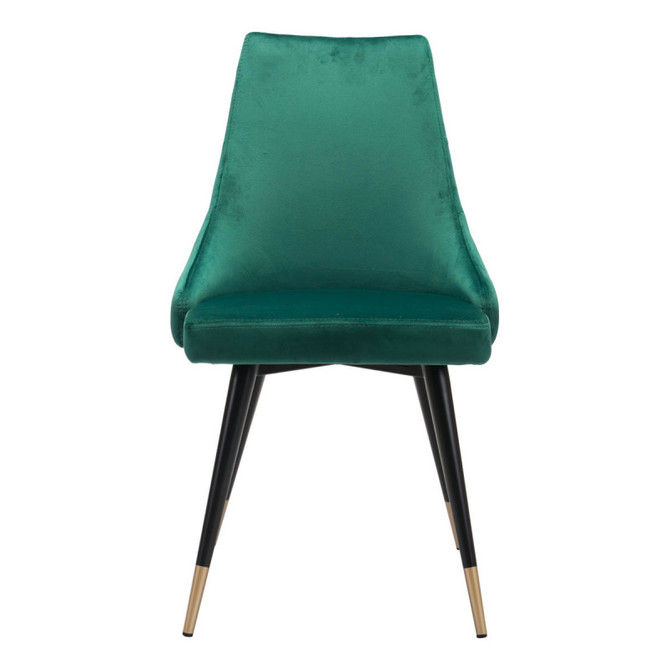 Zuo Modern Piccolo Dining Chair Green Velvet