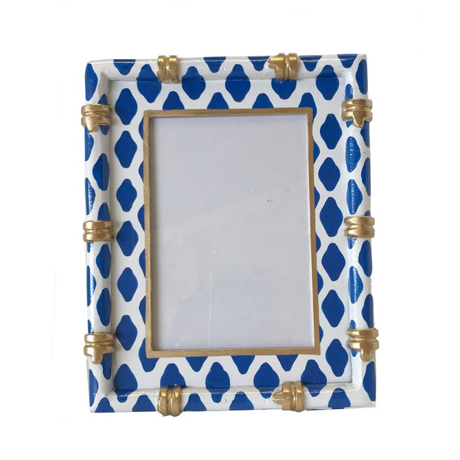 Bamboo in Parsi Navy Picture Frame