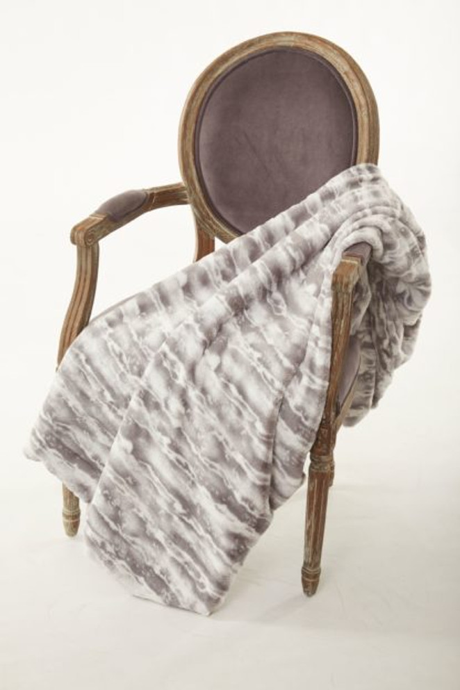 Sydney Throw in Silver and Ivory