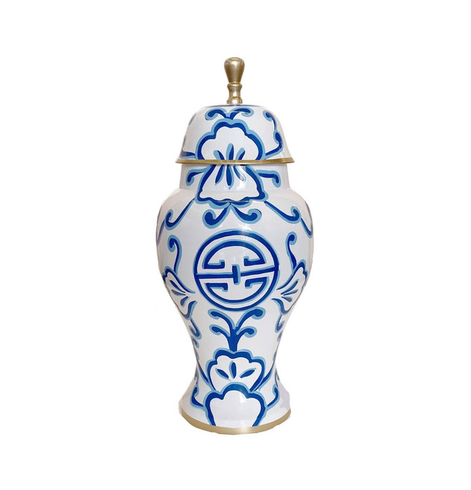 Dana Gibson - Sultan in Navy Ginger Jar, Small