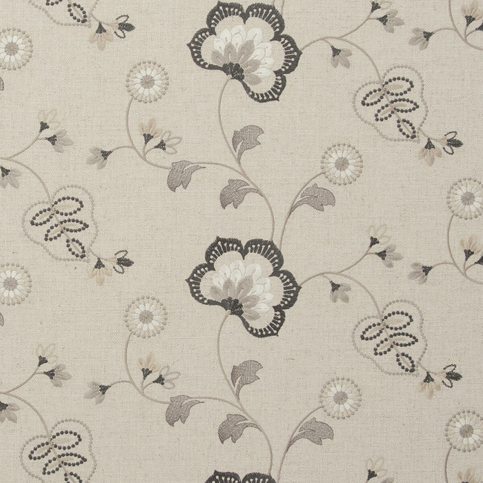 F0735/03.Cac.0 Chatsworth in Charcoal By Clarke & Clarke