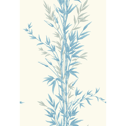 Bamboo - Blue On Ivory By Cole & Son
