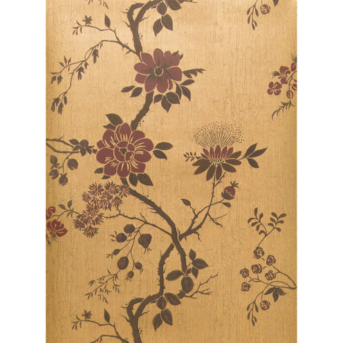 Camellia - Crimson/Mtl Gold By Cole & Son