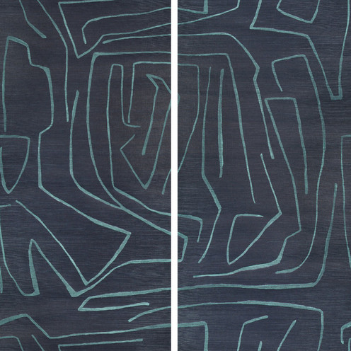 Graffito Ii - Navy By Groundworks