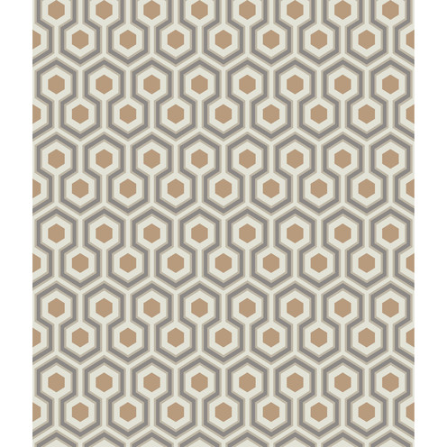 Hicks Hexagon - Gold/Taupe By Cole & Son