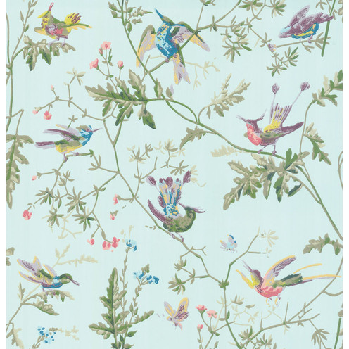 Hummingbirds - Blue Multi-Colour By Cole & Son