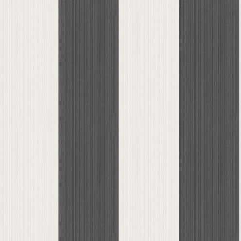 Jaspe Stripe - Black + White By Cole & Son