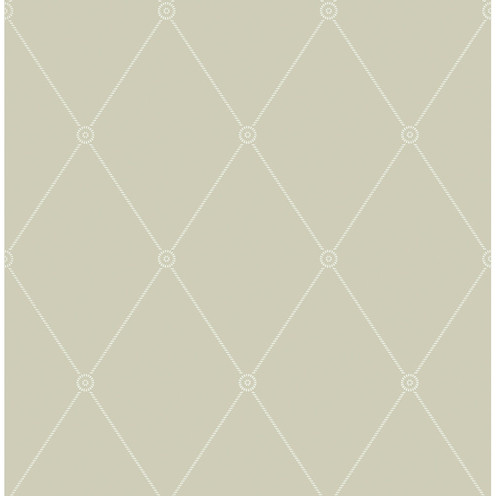 Large Georgian Rope Trellis - Olive By Cole & Son