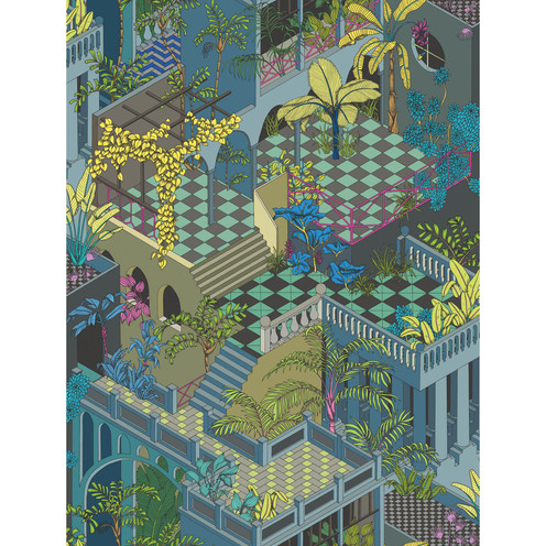 Miami - Navy And Pink By Cole & Son