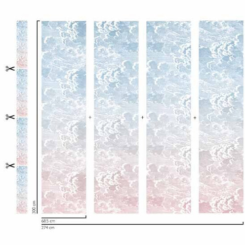 Nuvole Al Tramonto - Dusk/Pink By Cole & Son