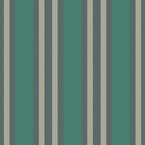 Polo Stripe - Teal/Gilver By Cole & Son