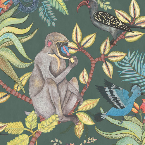 Savuti - Dark Petrol Multi By Cole & Son