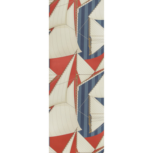 St Tropez Wp - Red/Blue By Lee Jofa