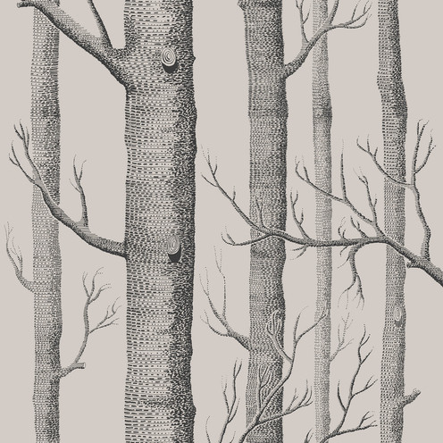 Woods - Linen/Charcoal By Cole & Son