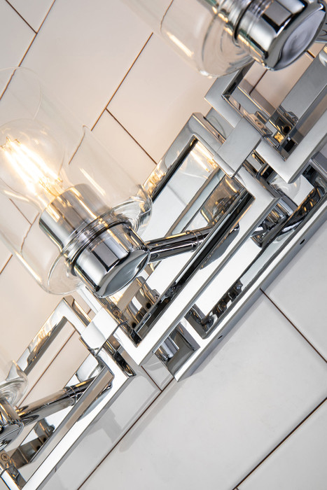 Estes 3 Light Bath Bar Polished Chrome By Lucas + McKearn