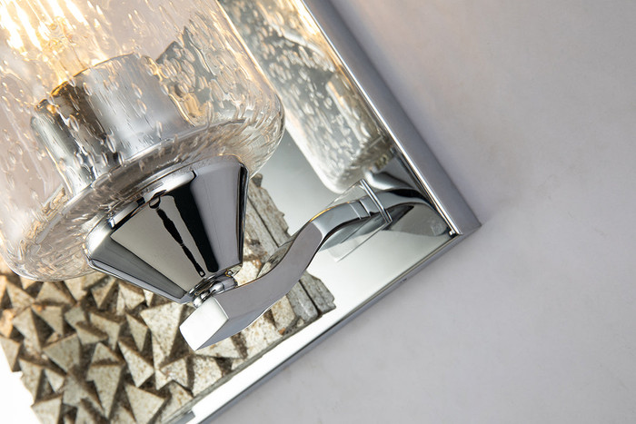 Bocage 2 Light Bath Bar Chrome and Silver By Lucas + McKearn