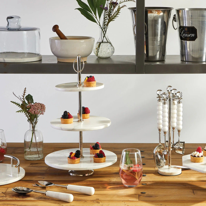 Go Home Ltd Marble Handled Serving Set