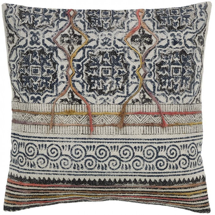 Ellora Casa by India's Heritage Vintage Multi Embroidered 20" Pillow