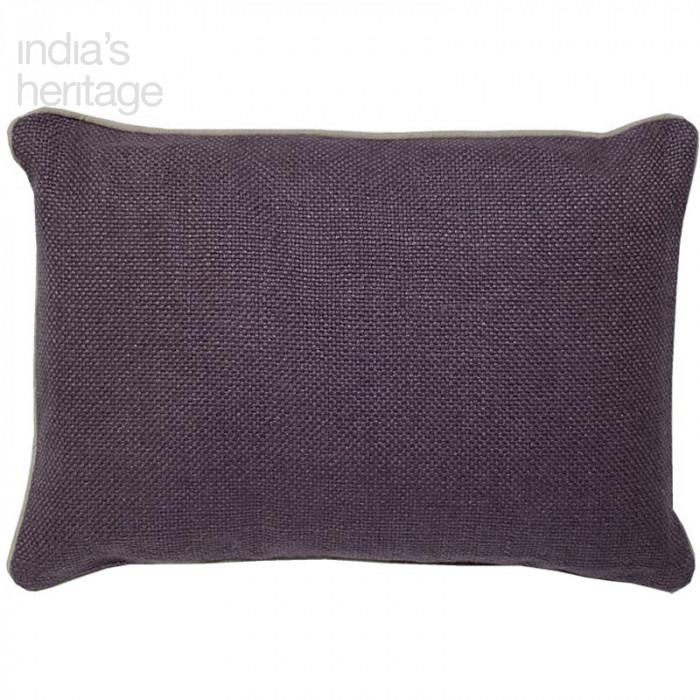 Ellora Casa by India's Heritage Linen Basket Weave Pillow