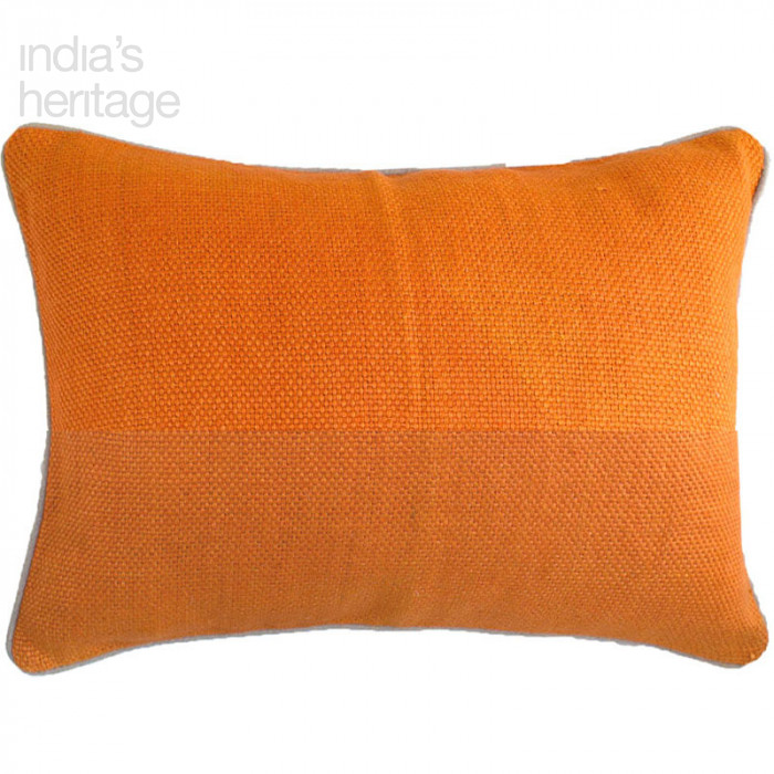 Ellora Casa by India's Heritage Linen Basket Weave Pillow