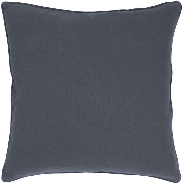 Ellora Casa by India's Heritage Pewter Kendall Linen Cotton Pillow