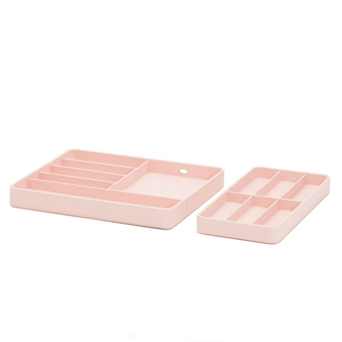 WOLF  Watch Valet with Strap Tray for Apple Watch in Rose Quartz