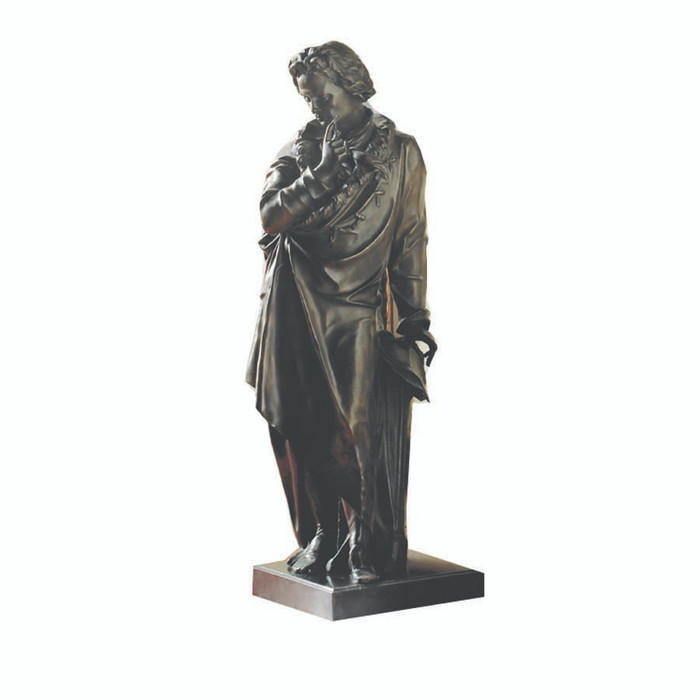27 Inch Bronze Man Statue