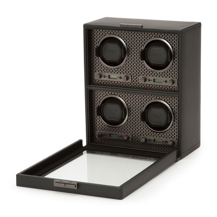 WOLF - Axis 4 Piece Watch Winder in Powder Coat