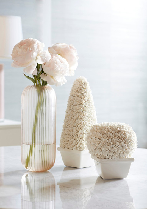 Villa & House - Boston Round Boxwood Topiary - Blanc De Chine